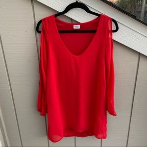 TOBI Red Long Sleeve Dress